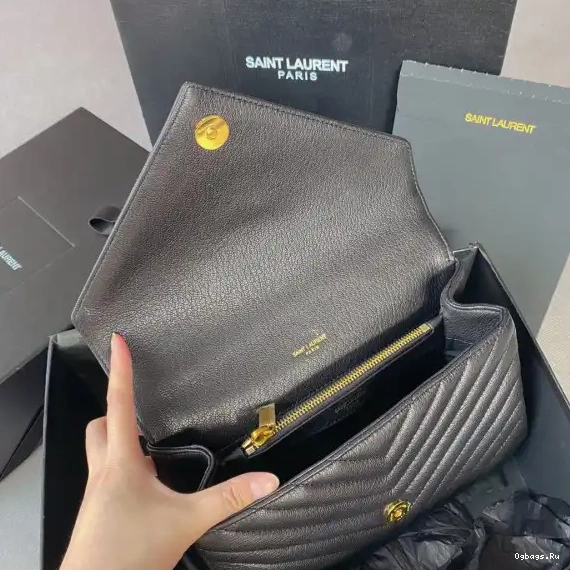 leather YSL Medium bag-24*17*6.5cm shoulder 0515